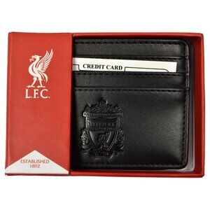 Liverpool FC Official Black Credit Card Holder Wallet